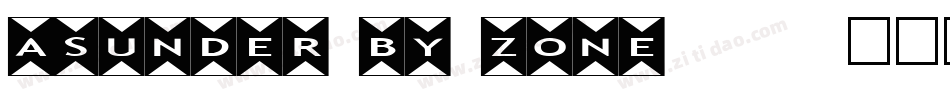 Asunder by ZONE23字体转换